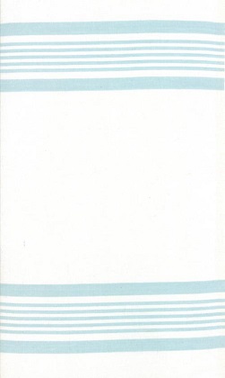 Moda - Rock Pool Toweling - 18' Hemmed Edge - Seaglass Stripe, White