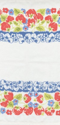 Moda - Rosie Toweling - 16' Hemmed Edge - Strawberries, Multi