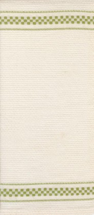 Moda - Rosie Toweling - 16' Hemmed Edge - Waffle Check, Cream/Green