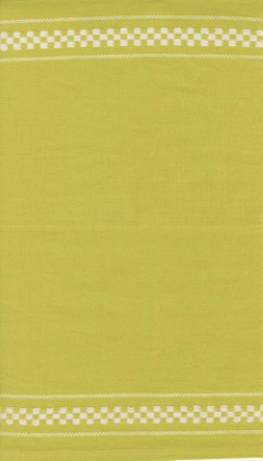 Moda - Rosie Toweling - 16' Hemmed Edge - Woven Check, Lime