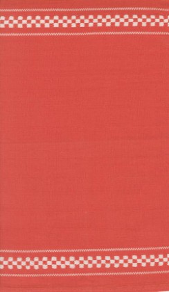 Moda - Rosie Toweling - 16' Hemmed Edge - Woven Check, Red