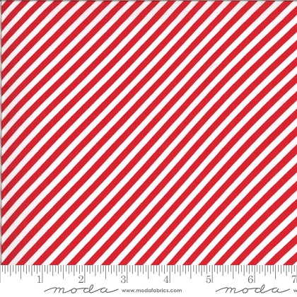 Moda - Shine On - Stripe, Red