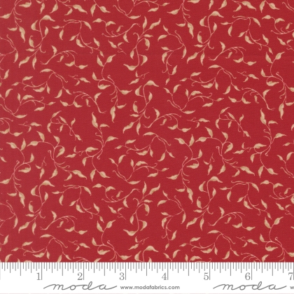 Moda - Silent Night - Golden Vines, Crimson