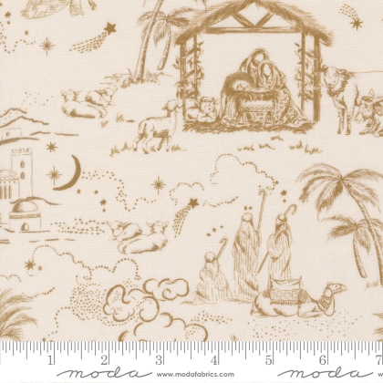Moda - Silent Night - Guided By A Star Toile, Lamb