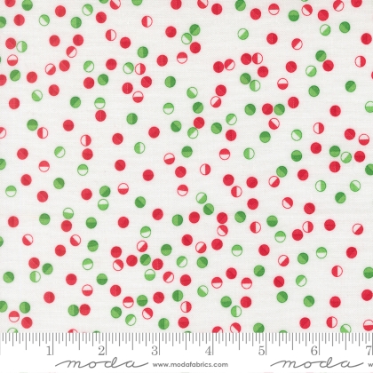 Moda - Snow Time - Jolly Dots, Winter White