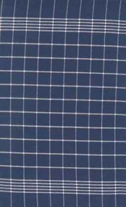 Moda - Summer Solstice Toweling - 18' Hemmed Edge - Checks, Nautical Blue