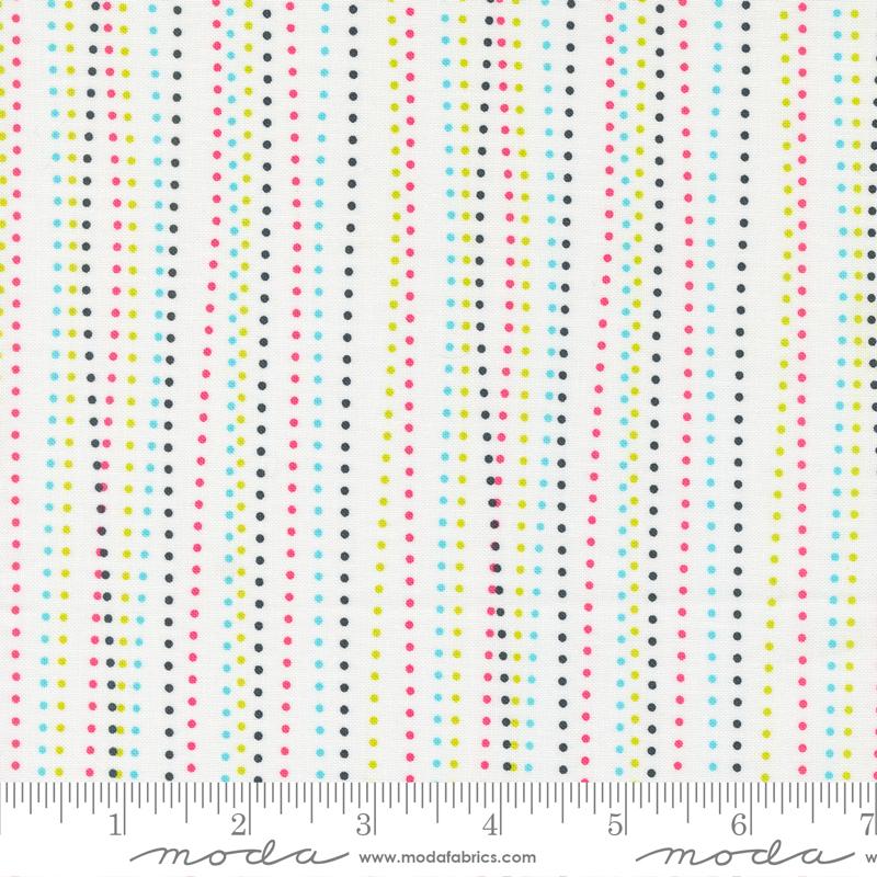 Moda - Sweet And Plenty - Dotted Stripe, Sugar