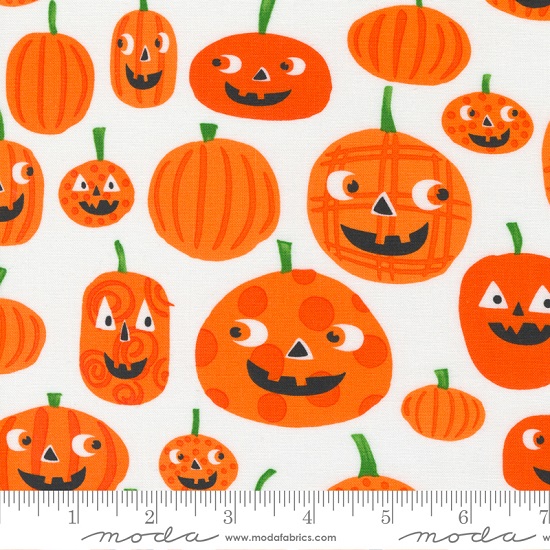 Moda - Too Cute To Spook - Jack-O-Lanterns, White