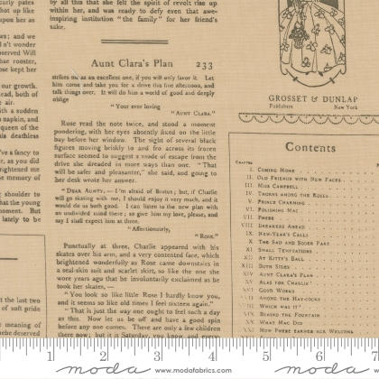 Moda - True Love - Alcott Text, Oatmeal