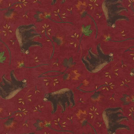 Moda - Turning Leaves - Bears, Magenta