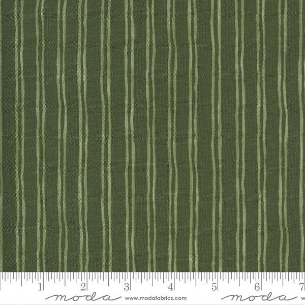 Moda - Violet Hill - Pinstripe Stripe, Celery