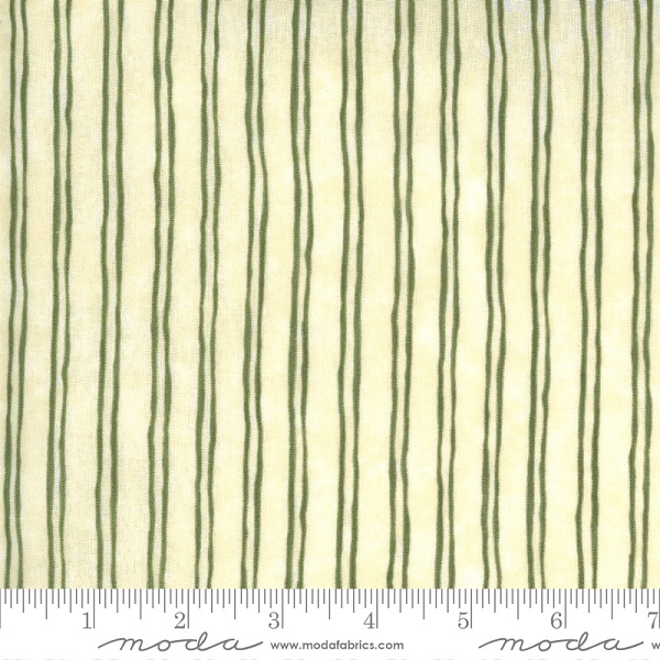 Moda - Violet Hill - Pinstripe Stripe, Eggshell/Celery