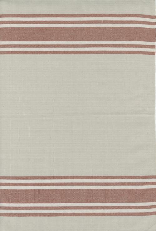 Moda - Vista Toweling - 18' Hemmed Edge Stripe, Rust