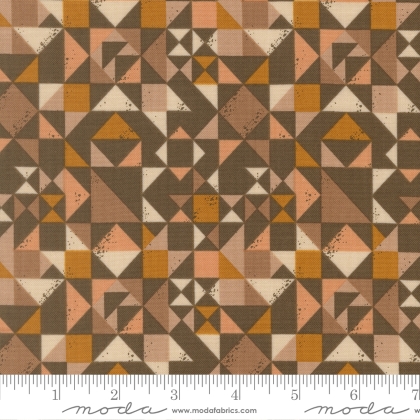 Moda - Wellspring - Quilt Blocked Geometrics, Earth