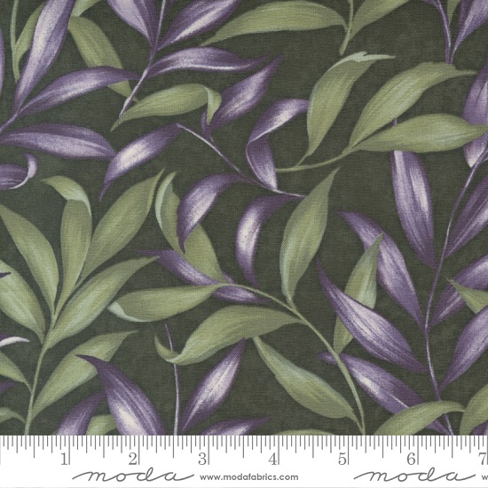 Moda - Wild Iris - Large Grasses, Dark Green