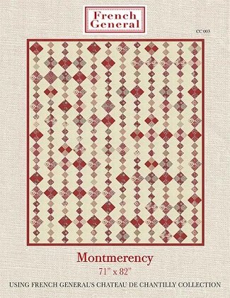 Moda Pattern - Montmorency - Based on Chateau De Chantilly Co- 70-7/8' x 82-1/8'