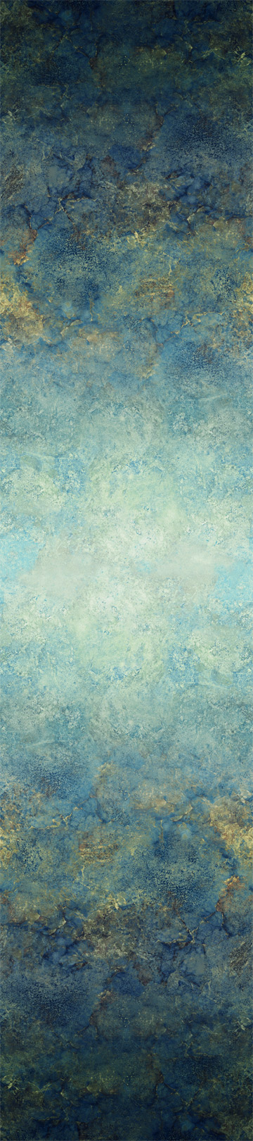 Northcott - 108' Stonehenge Ombre Backing, Mottled Teal