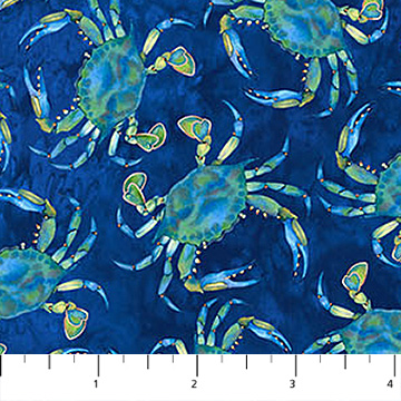Northcott - Atlantic Coast - Crabs, Navy