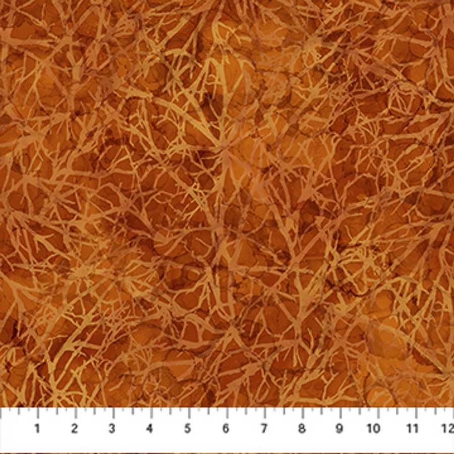 Northcott - Autumn Breeze - Branches, Rust