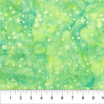 Northcott - Banyan Batiks - Northern Lights, Lime