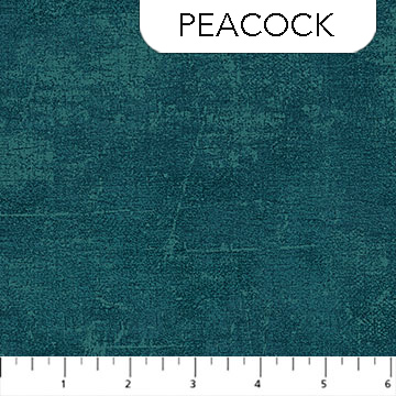 Northcott - Canvas Flannel, Peacock