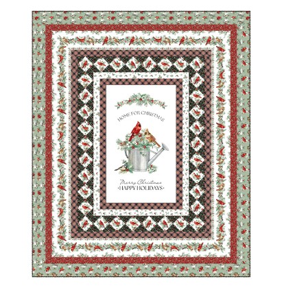 Northcott - Digital Quilt Top - Home For Christmas