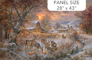 Northcott - First Frost - 28 x 43' Deer & Old Homestead, Brown
