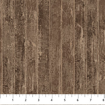 Northcott - First Frost - Barn Boards, Brown