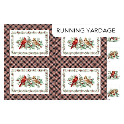 Northcott - Home For Christmas - Placemats (Running Yardage), White