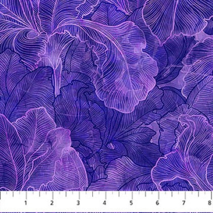 Northcott - Infatuation - Iris Texture, Purple