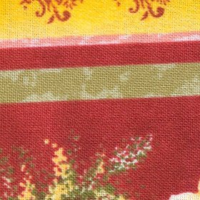 Northcott - Lakeside Cottage - Floral Stripe, Red