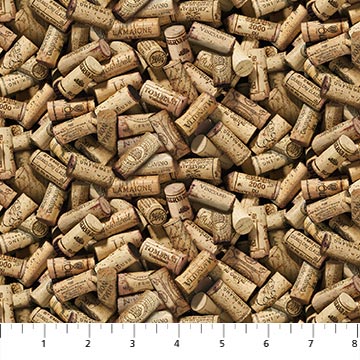 Northcott - Life Happens - Wine Corks, Beige
