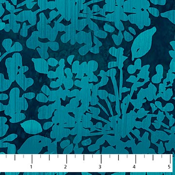 Northcott - Nature Studies - Blossoms, Medium Teal