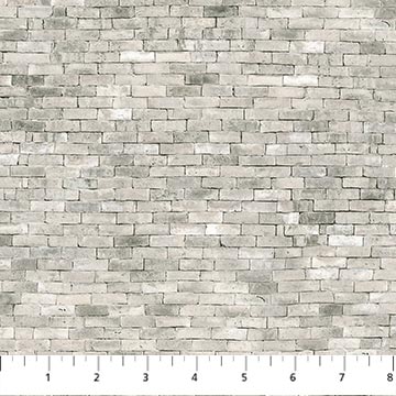 Northcott - Naturescapes 2 - Brick Wall, Mid Gray