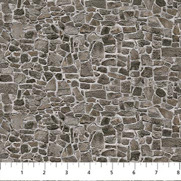 Northcott - Naturescapes 2 - Stone Wall, Dark Gray