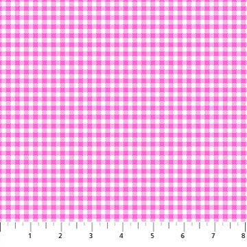 Northcott - Piccadilly - Gingham, White/Pink
