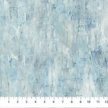 Northcott - Poppy Meadow - Wash Texture, Blue