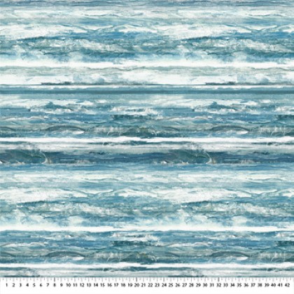 Northcott - Smooth Sailing - Stripe, Dark Blue