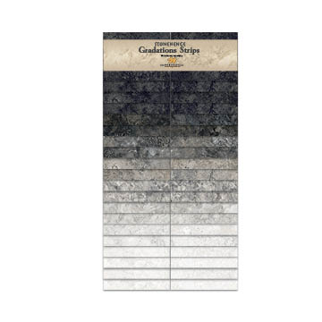 Northcott - Stonehenge Gradations - 40 x 2½' Strips, Graphite