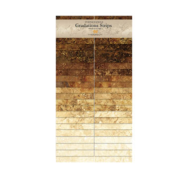 Northcott - Stonehenge Gradations - 40 x 2½' Strips, Iron Ore