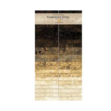 Northcott - Stonehenge Gradations - 40 x 2½' Strips, Onyx