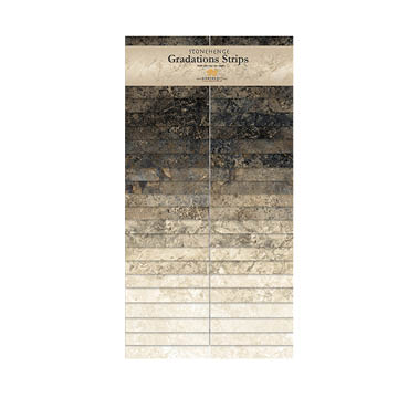 Northcott - Stonehenge Gradations - 40 x 2½' Strips, Slate