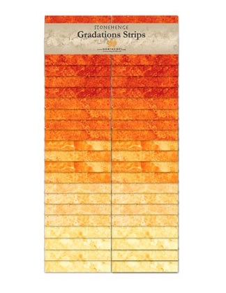 Northcott - Stonehenge Gradations - Brights - 40 x 2½' Strips, Sunglow