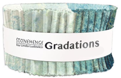 Northcott - Stonehenge Gradations II - 40 x 2½' Strip Roll, Blue Planet