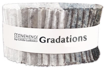 Northcott - Stonehenge Gradations II - 40 x 2½' Strip Roll, Graphite