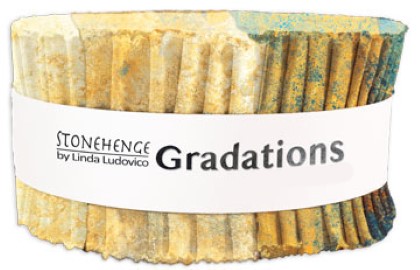 Northcott - Stonehenge Gradations II - 40 x 2½' Strip Roll, Oxidized Copper