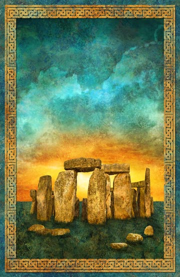 Northcott - Stonehenge Solstice - 28' Stonehenge Panel, Multi