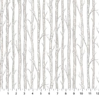 Northcott - Tanglewood - Birch Trees, White