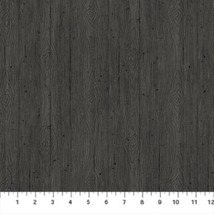Northcott - Tanglewood - Woodgrain, Light Charcoal