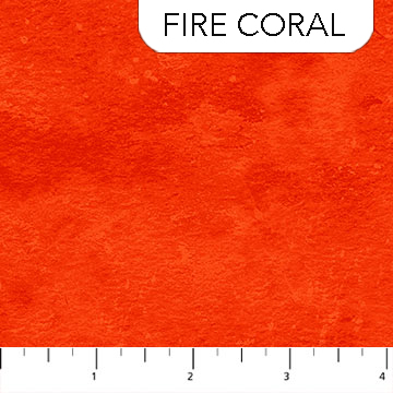 Northcott - Toscana - Bold Beautiful Basic, Fire Coral